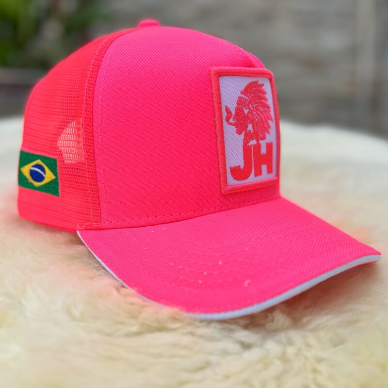 Boné JH Trucker Rosa Neon - Imagem 2