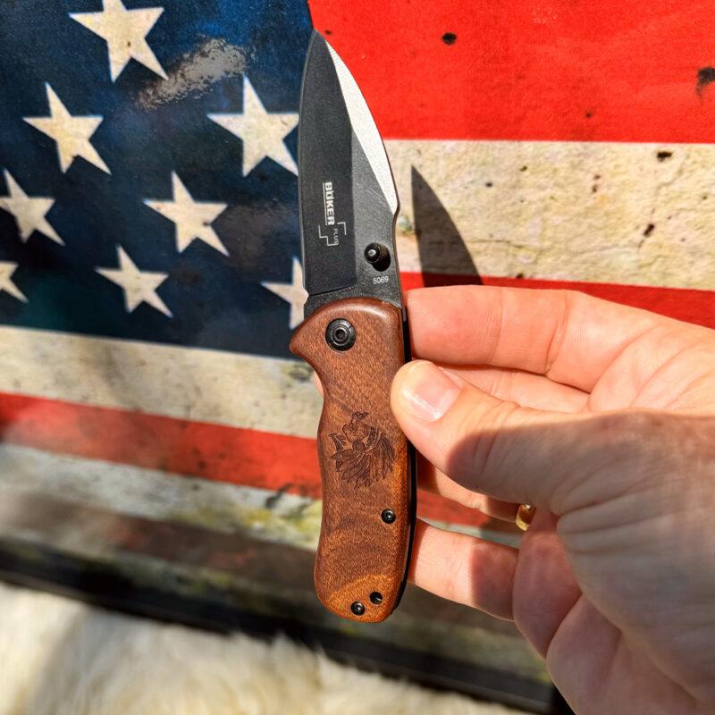 Canivete JH Boker Inox Cabo de Madeira - Imagem 7