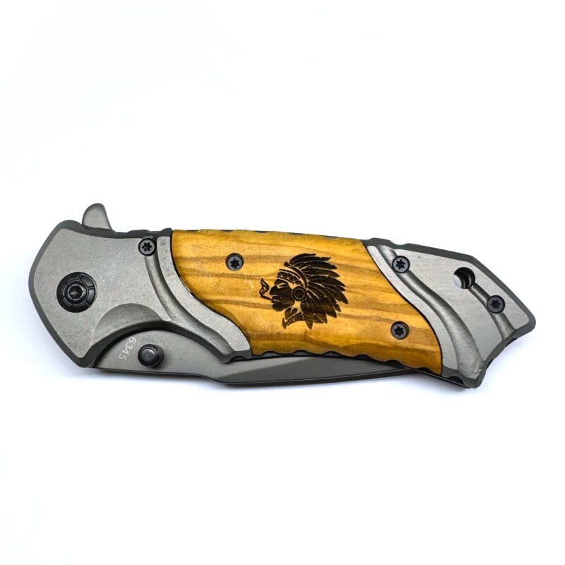 Canivete JH Wood Inox Cabo em Madeira - Imagem 4