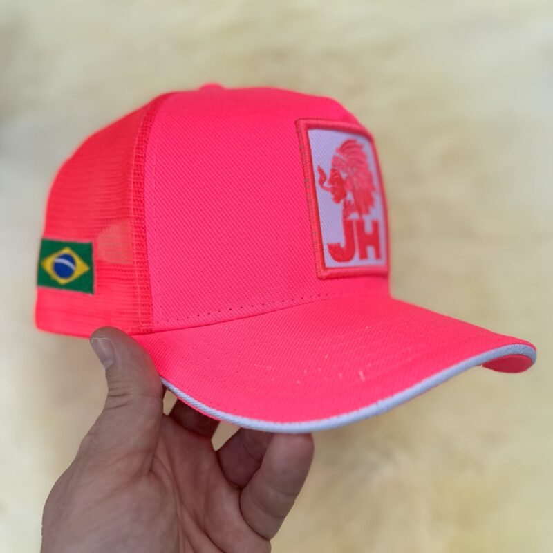 Boné JH Trucker Rosa Neon - Imagem 8