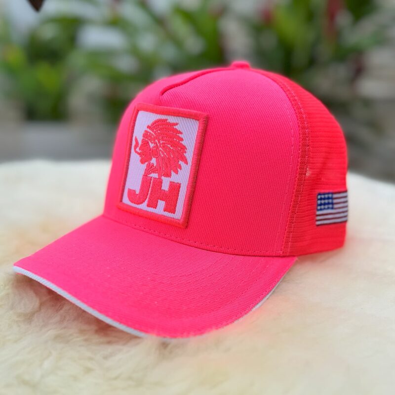 Boné JH Trucker Rosa Neon - Imagem 10