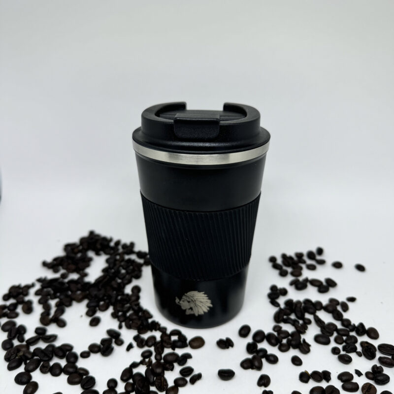 Caneca Copo Térmico JH Aço Inox Quente e Frio 380ml Preta
