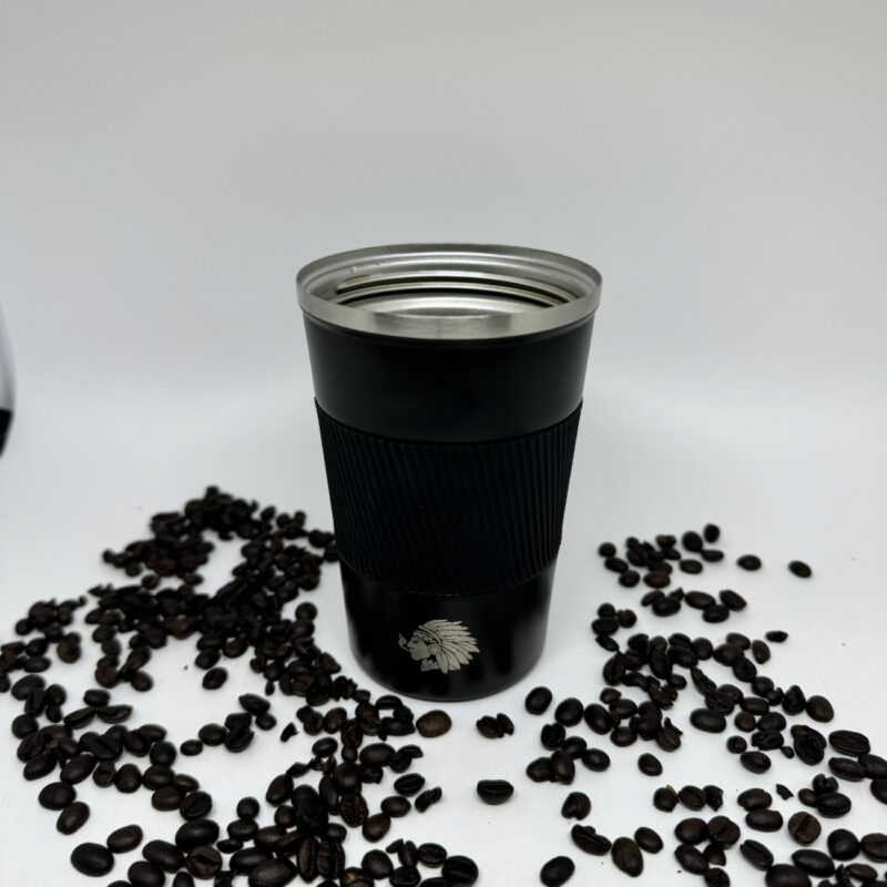 Caneca Copo Térmico JH Aço Inox Quente e Frio 380ml Preta - Imagem 5