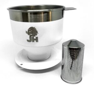 Cafeteira Premium JH em Aço Inox Branca