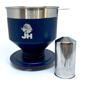 Cafeteira Premium JH em Aço Inox Azul