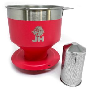 Cafeteira Premium JH em Aço Inox Vermelho