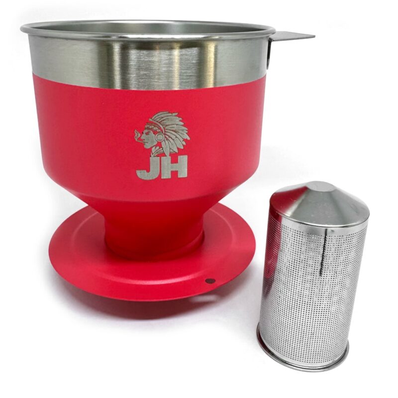Cafeteira Premium JH em Aço Inox Vermelho