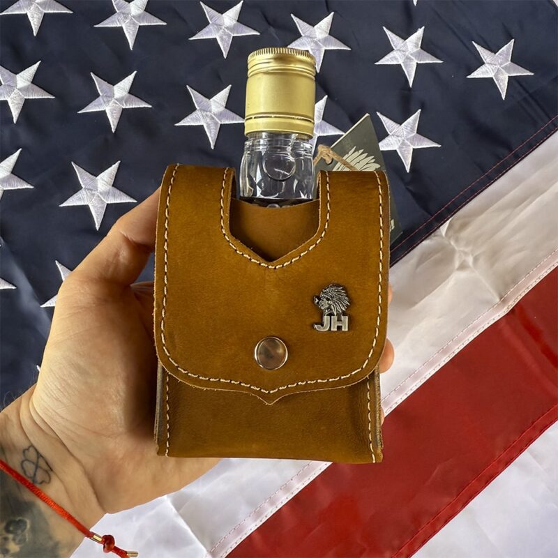 Porta Cachaça JH em Couro S2 - Imagem 6