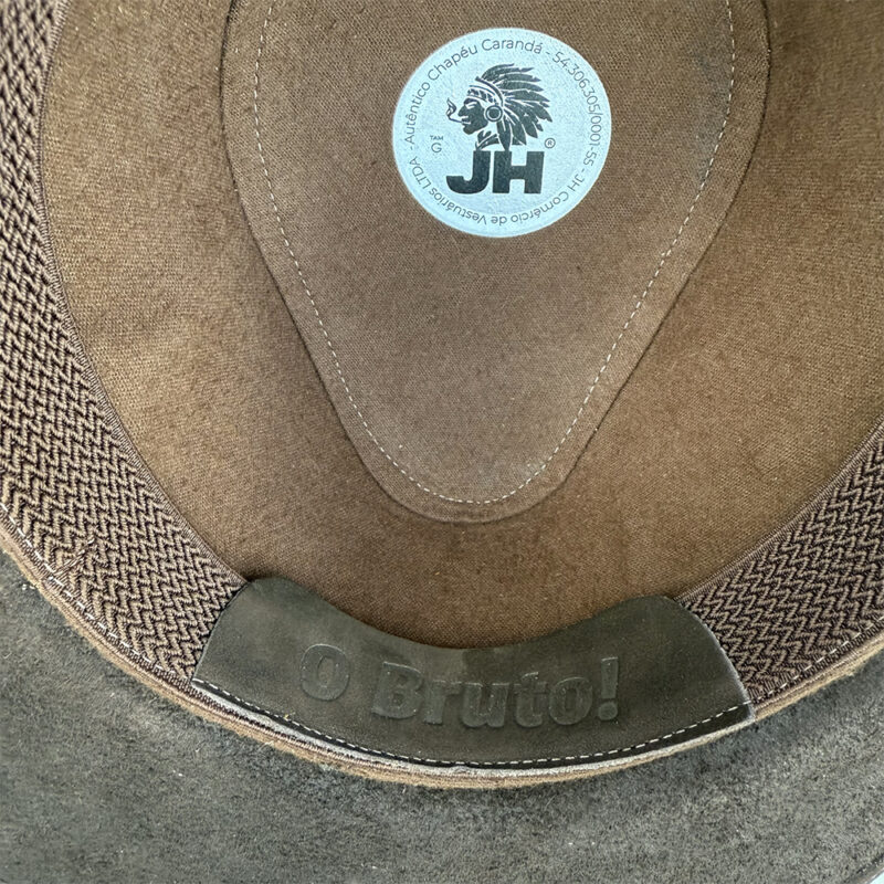 Chapéu JH Campeiro Couro Marrom - Imagem 2