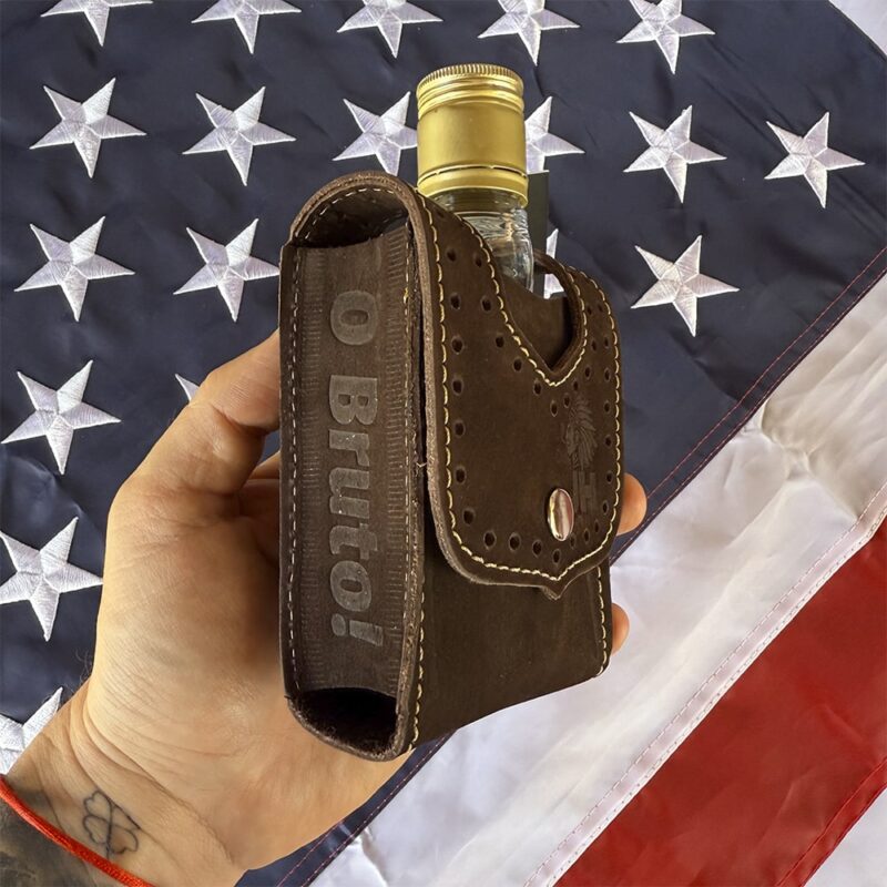 Porta Cachaça JH em Couro S3 - Imagem 4