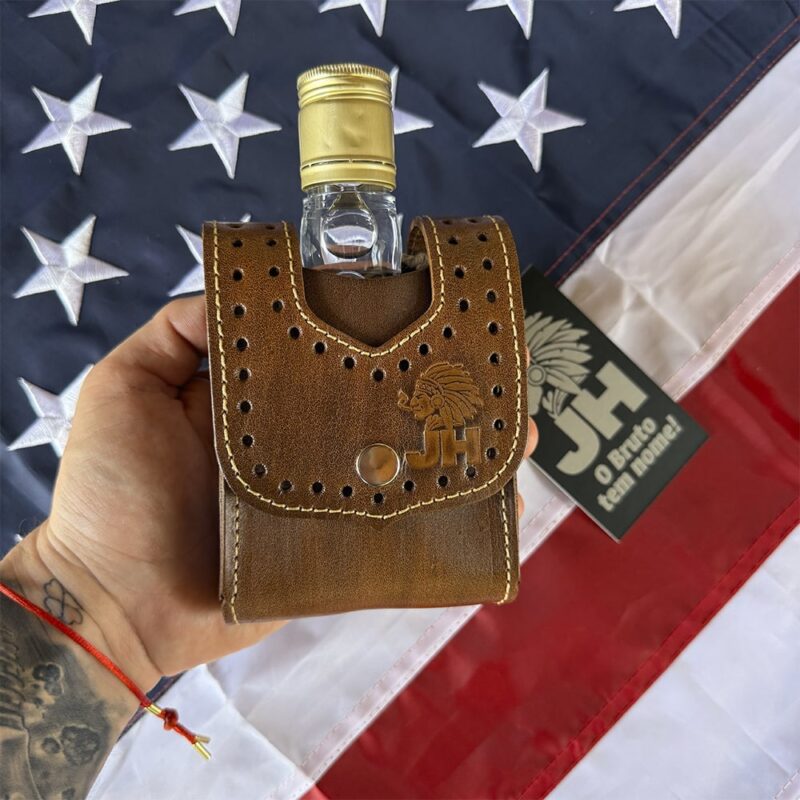 Porta Cachaça JH em Couro S4 - Imagem 6